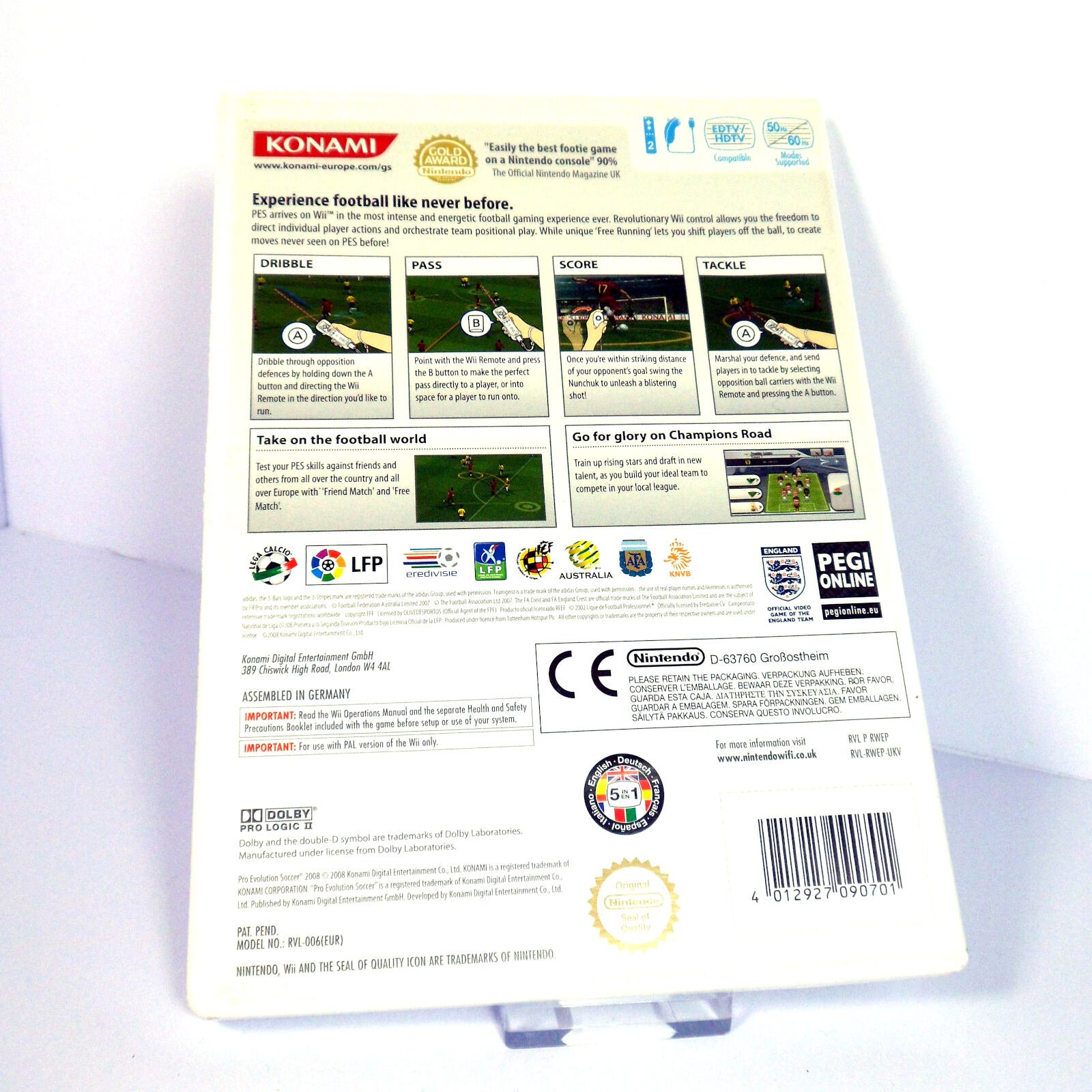 Pro Evolution Soccer 2008 (Nintendo Wii) - Image 3