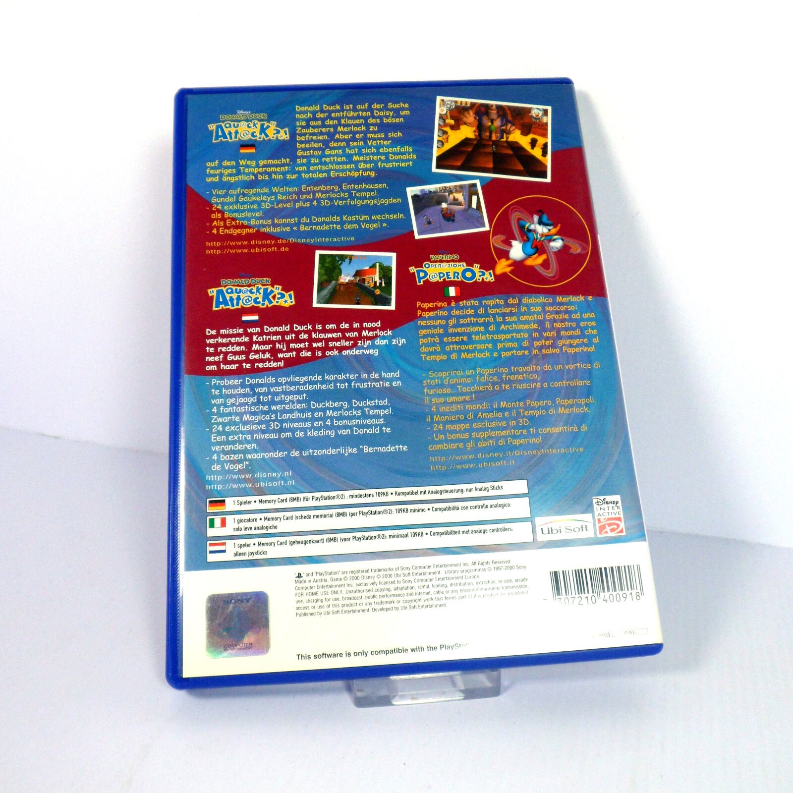 Disney's Donald Duck: Quack Attack (German-Italian-Dutch) (Sony PlayStation 2) - Image 3