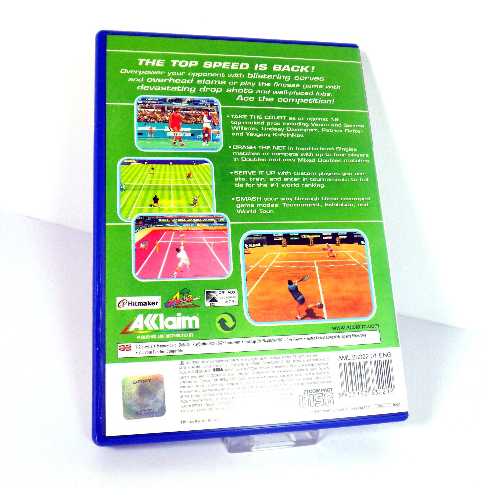 Virtua Tennis 2 (Sony PlayStation 2) - Image 3