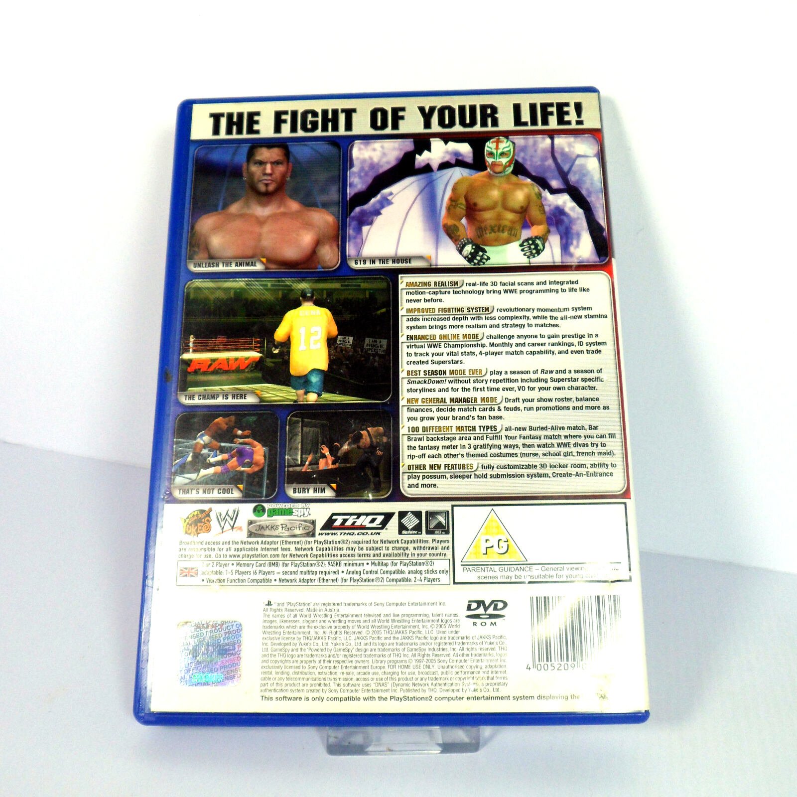 WWE SmackDown! Vs Raw 2006 & RARE History of Wrestlemania DVD (Sony PlayStation 2) - Image 3