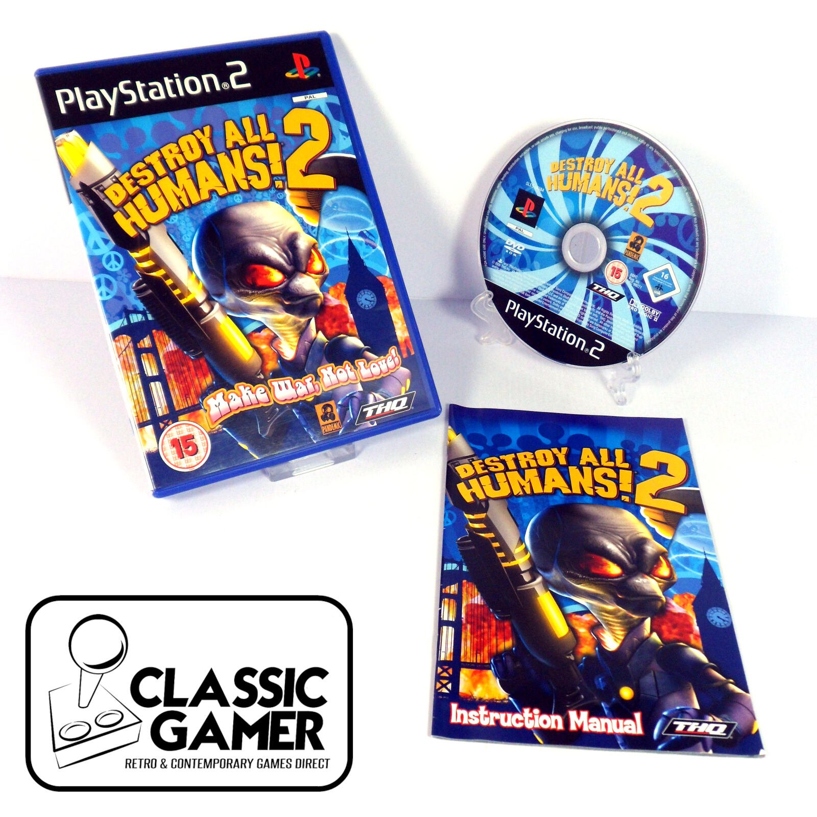 Destroy All Humans 2: Make War Not Love (Sony PlayStation 2)