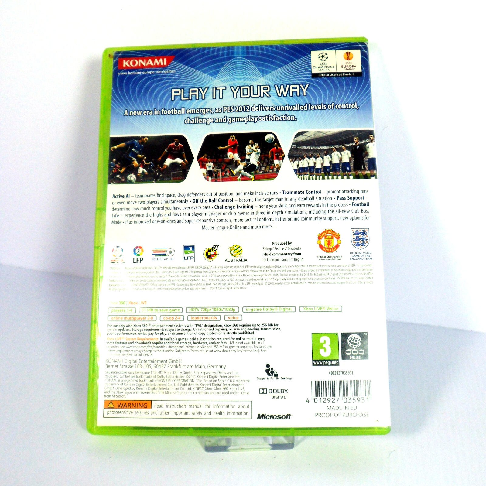 Pro Evolution Soccer 2012 (Microsoft Xbox 360) - Image 3
