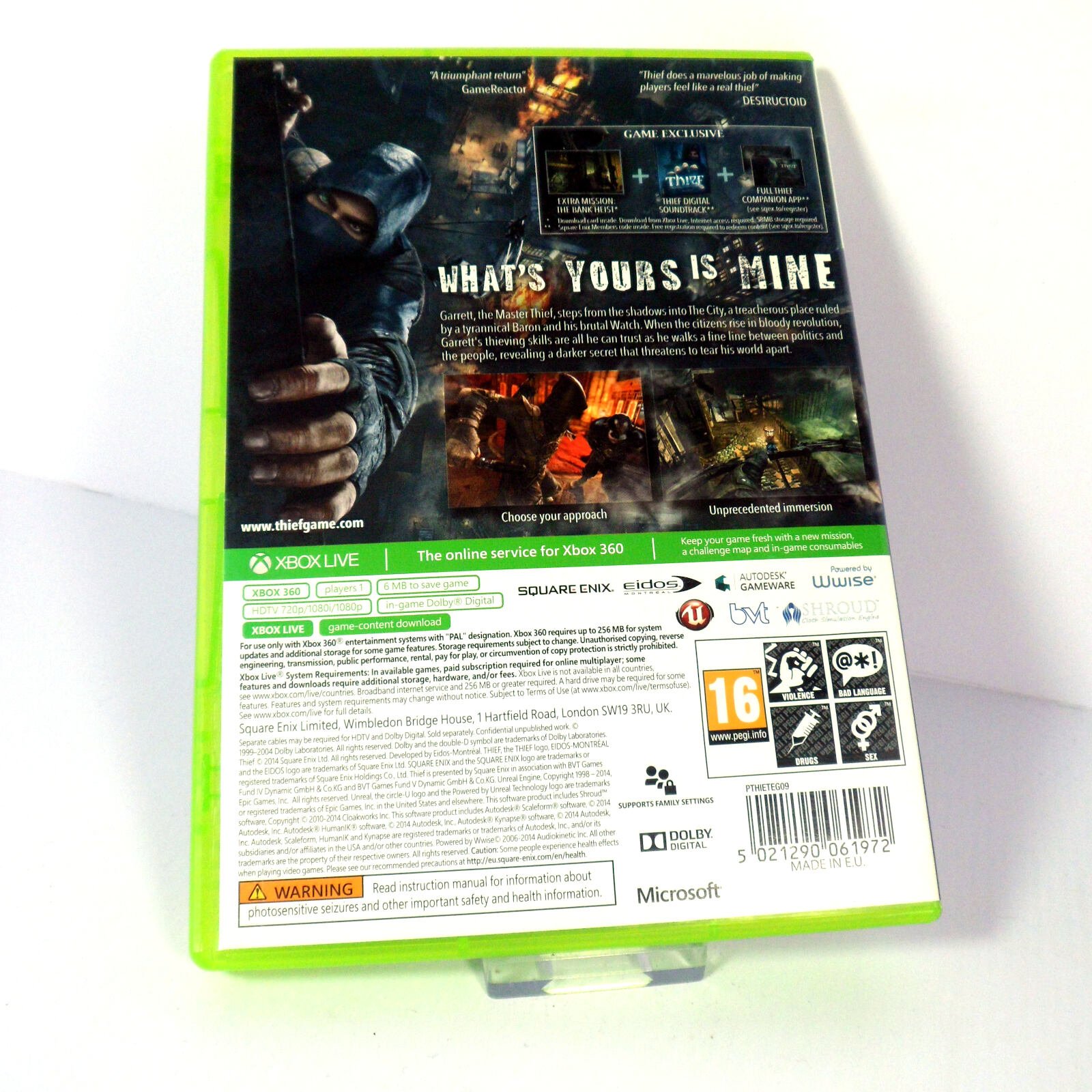 Thief - Microsoft Xbox One - PAL FR - Complet - Très Bon état