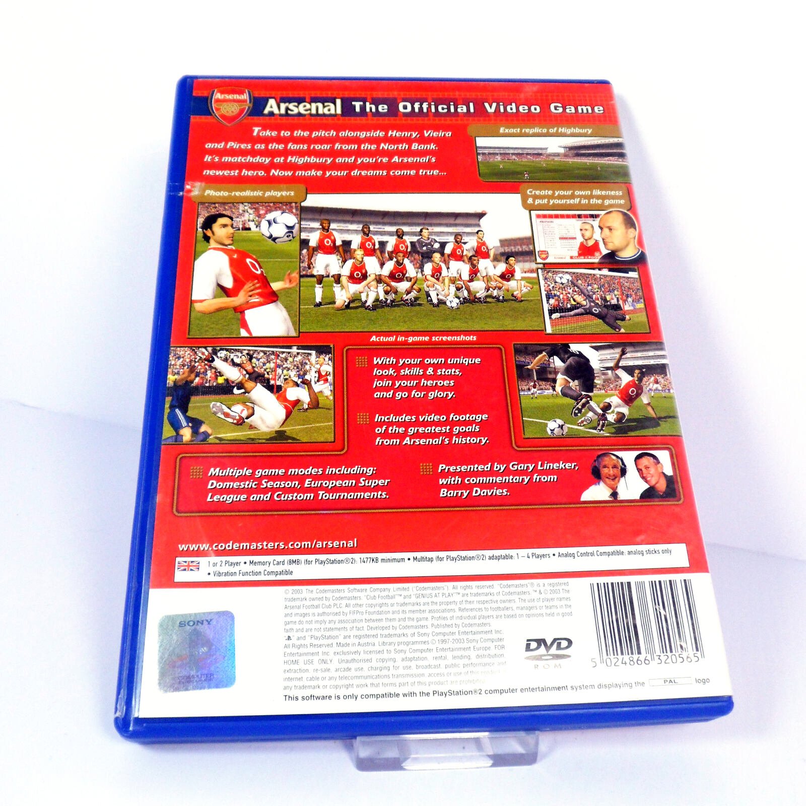 Arsenal Club Football 2003/04 Season (Sony PlayStation 2) - Image 3