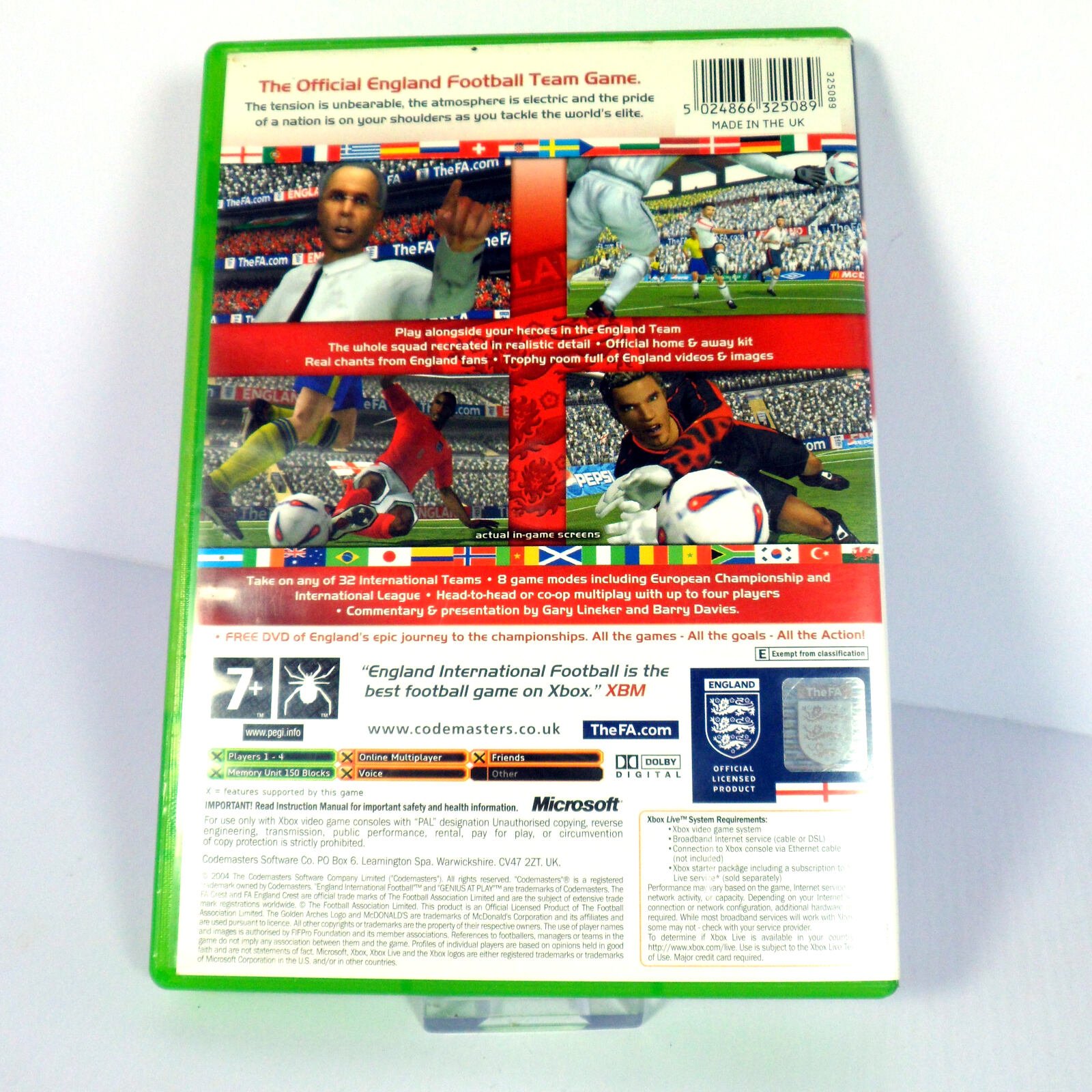 England International Football 2004 Edition (Microsoft Xbox) - Image 3