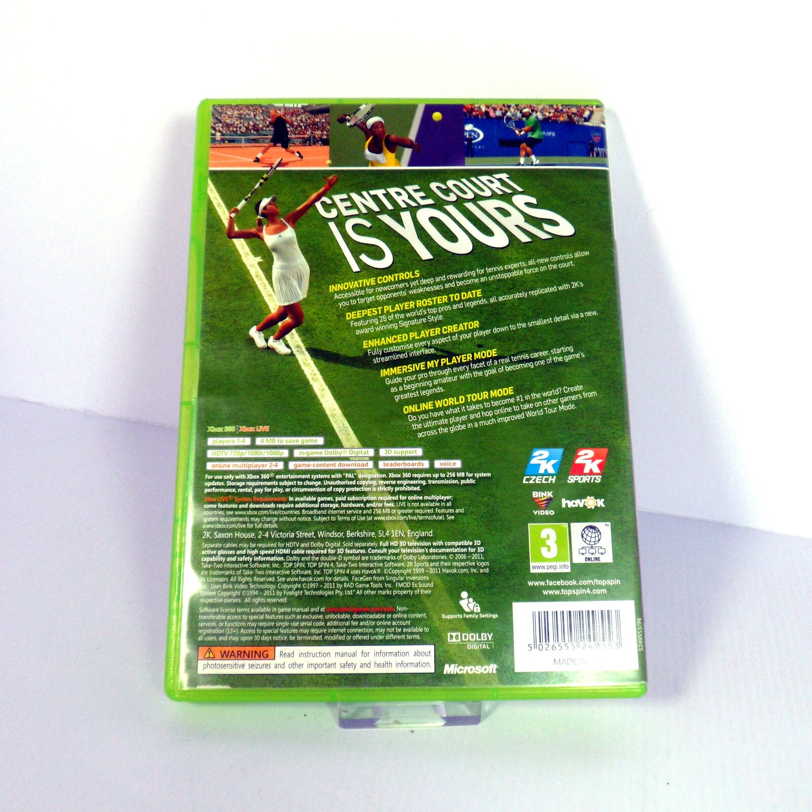 Top Spin 4 (Microsoft Xbox 360) - Image 3