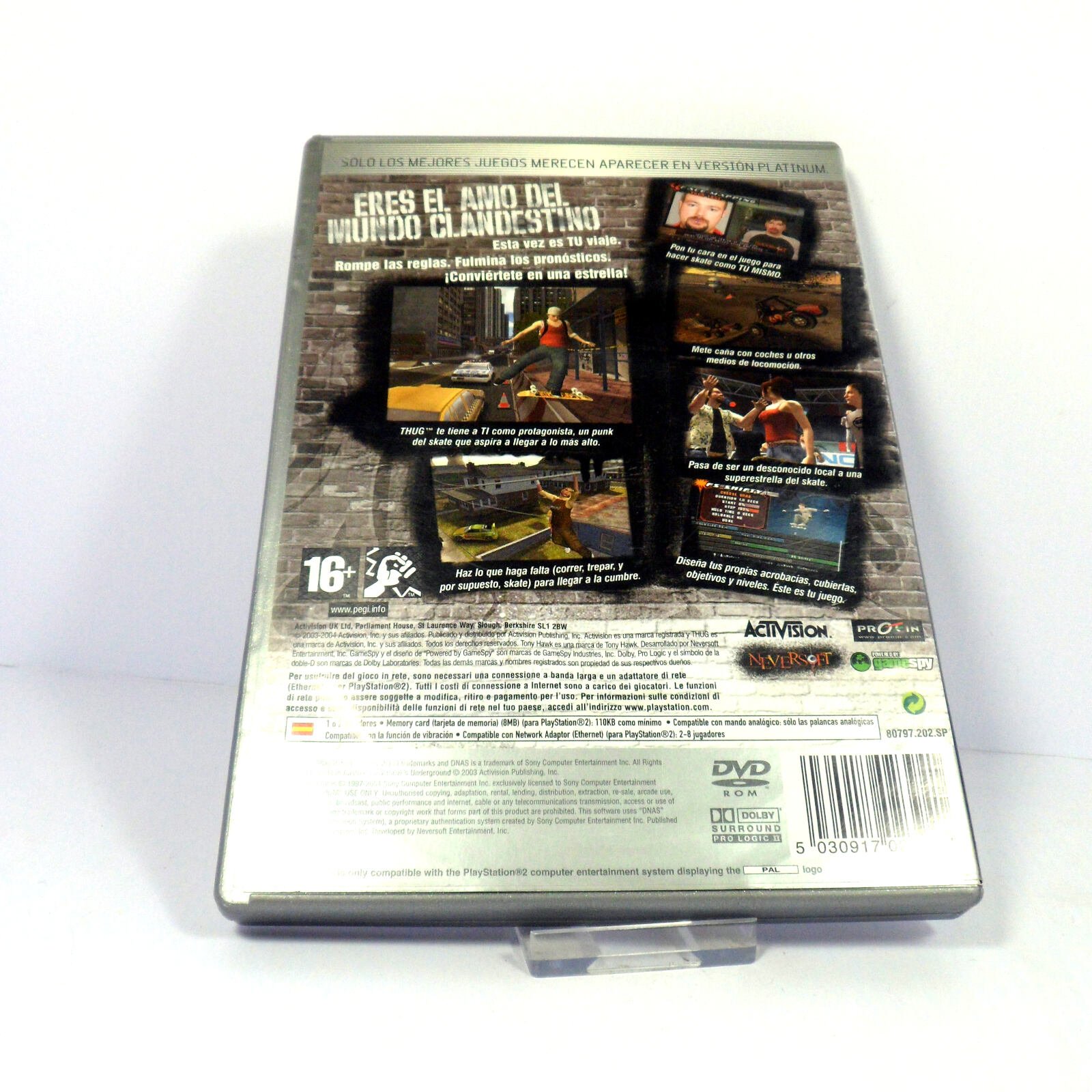 Tony Hawk's Underground (Platinum) (SPANISH PAL) (Sony PlayStation 2) - Image 3