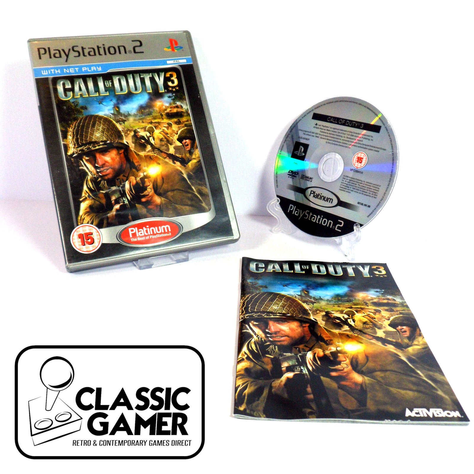 Call of Duty 3 (Platinum) (Sony PlayStation 2)