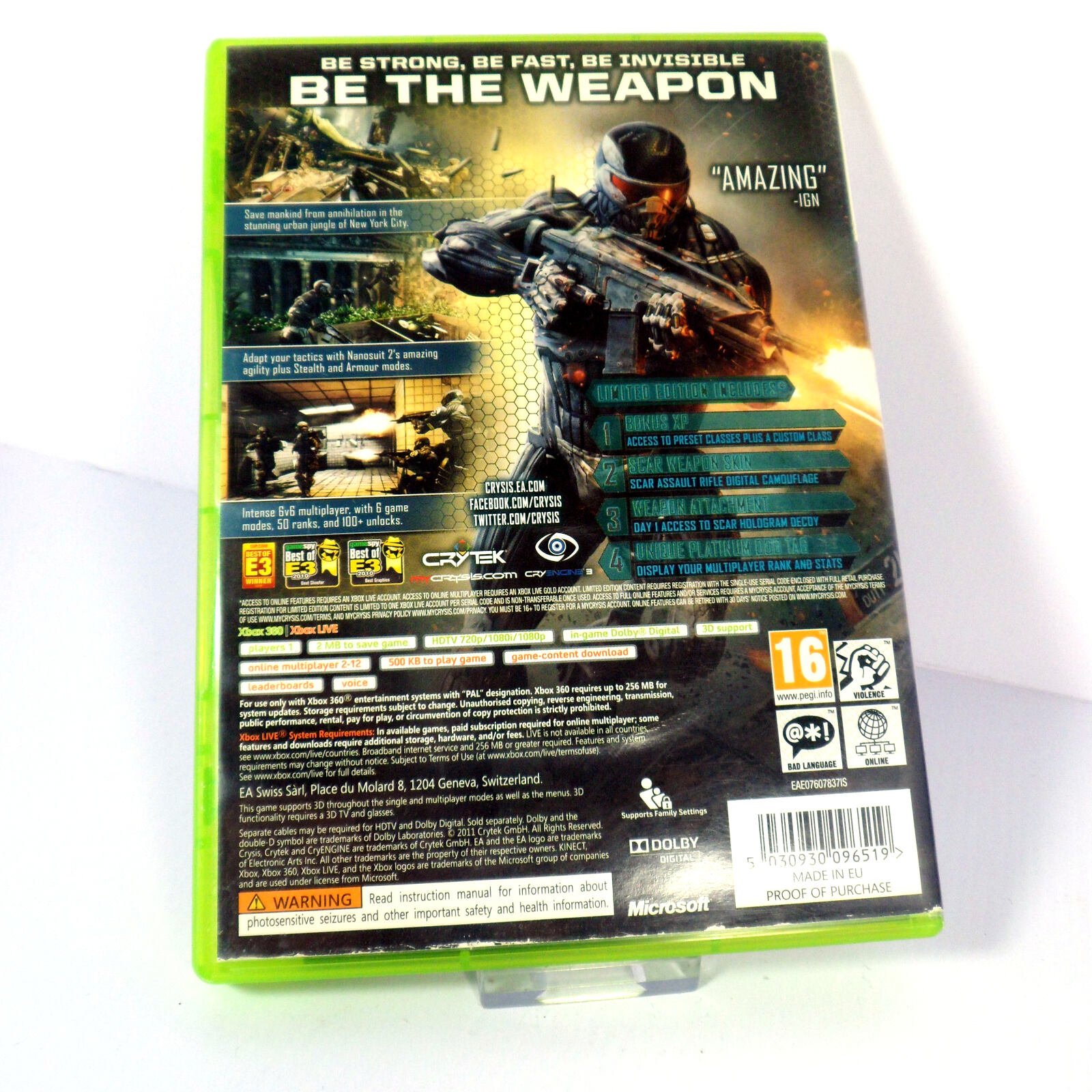 Crysis 2 Limited Edition (Microsoft Xbox 360) - Image 3
