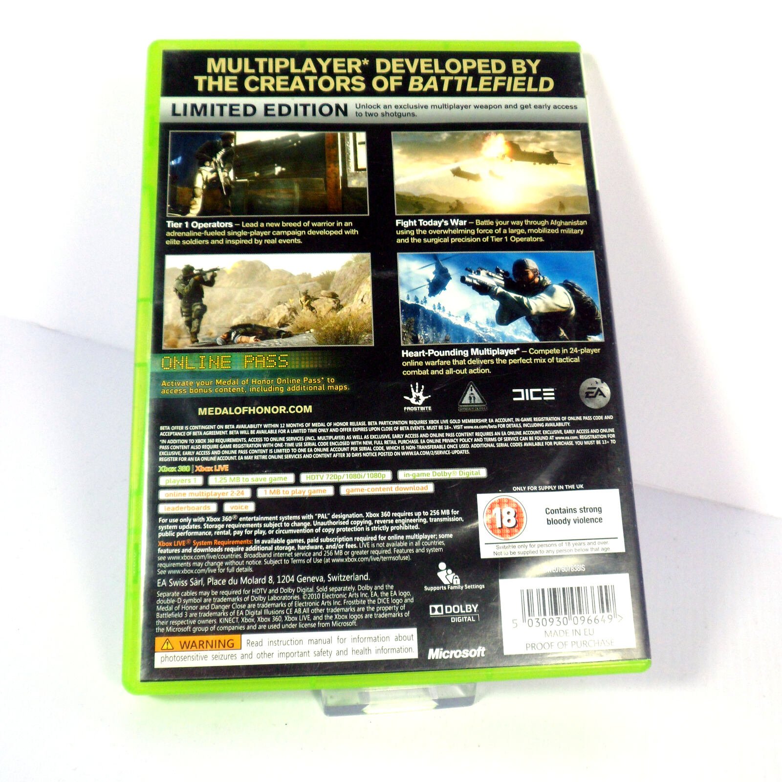 Medal of Honor Limited Edition (Microsoft Xbox 360) - Image 3
