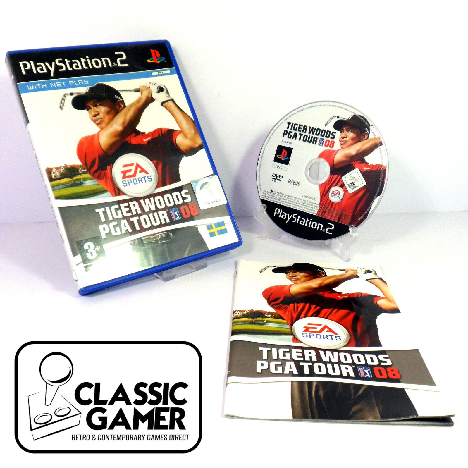 Tiger Woods PGA Tour 08 (SWEDISH PAL) (Sony PlayStation 2)