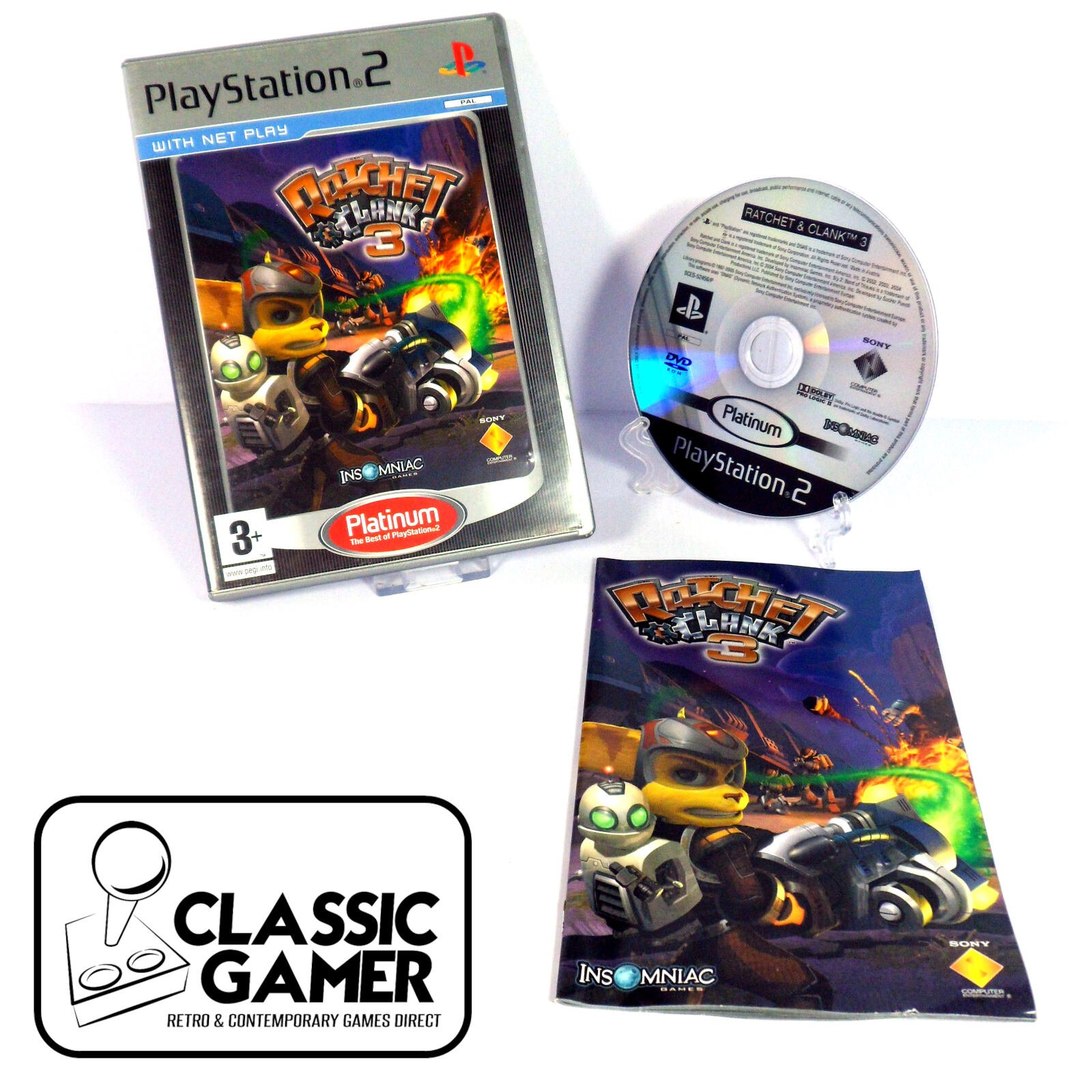 Ratchet & Clank 3 (Platinum) (Sony PlayStation 2)