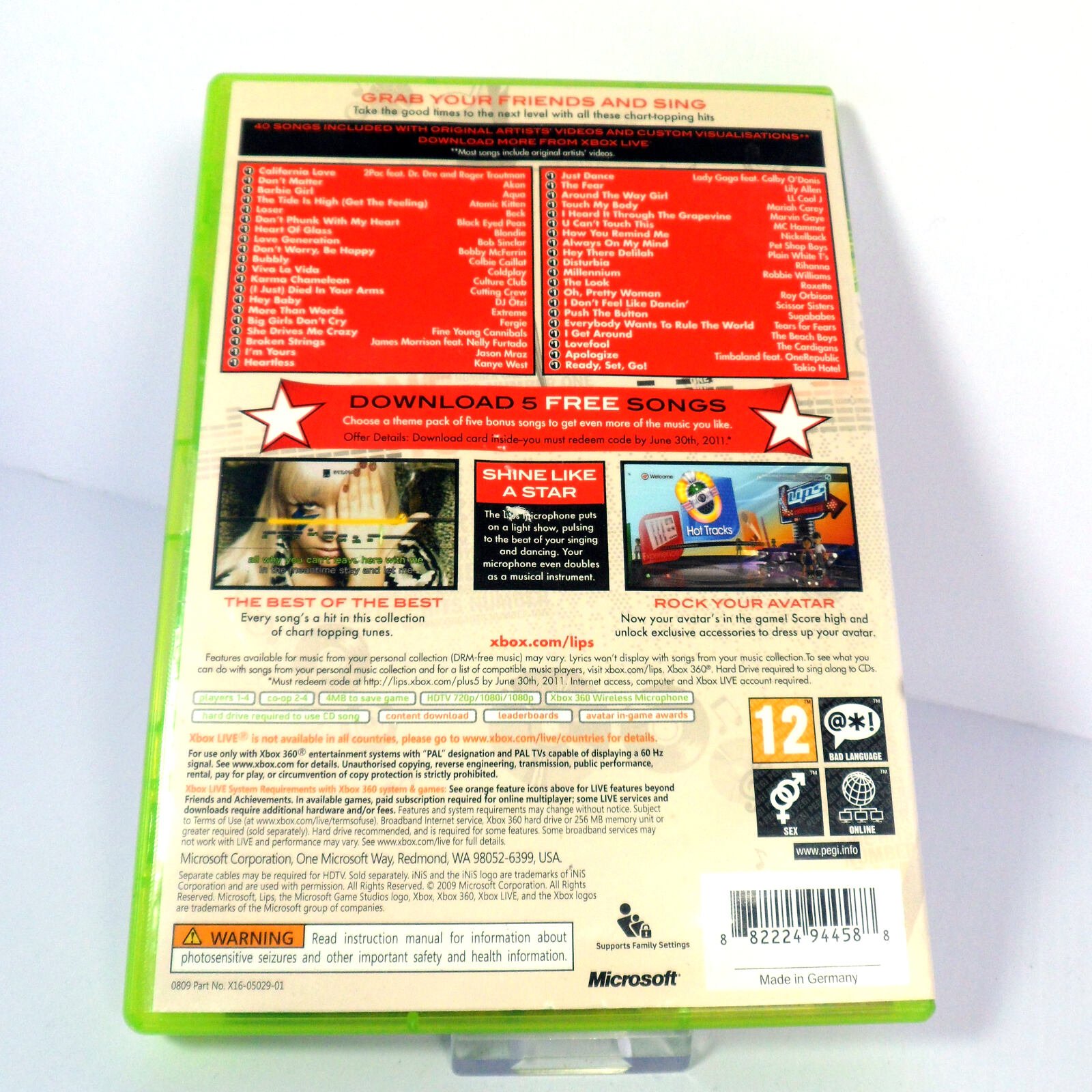 Lips: Number One Hits (Microsoft Xbox 360) - Image 3