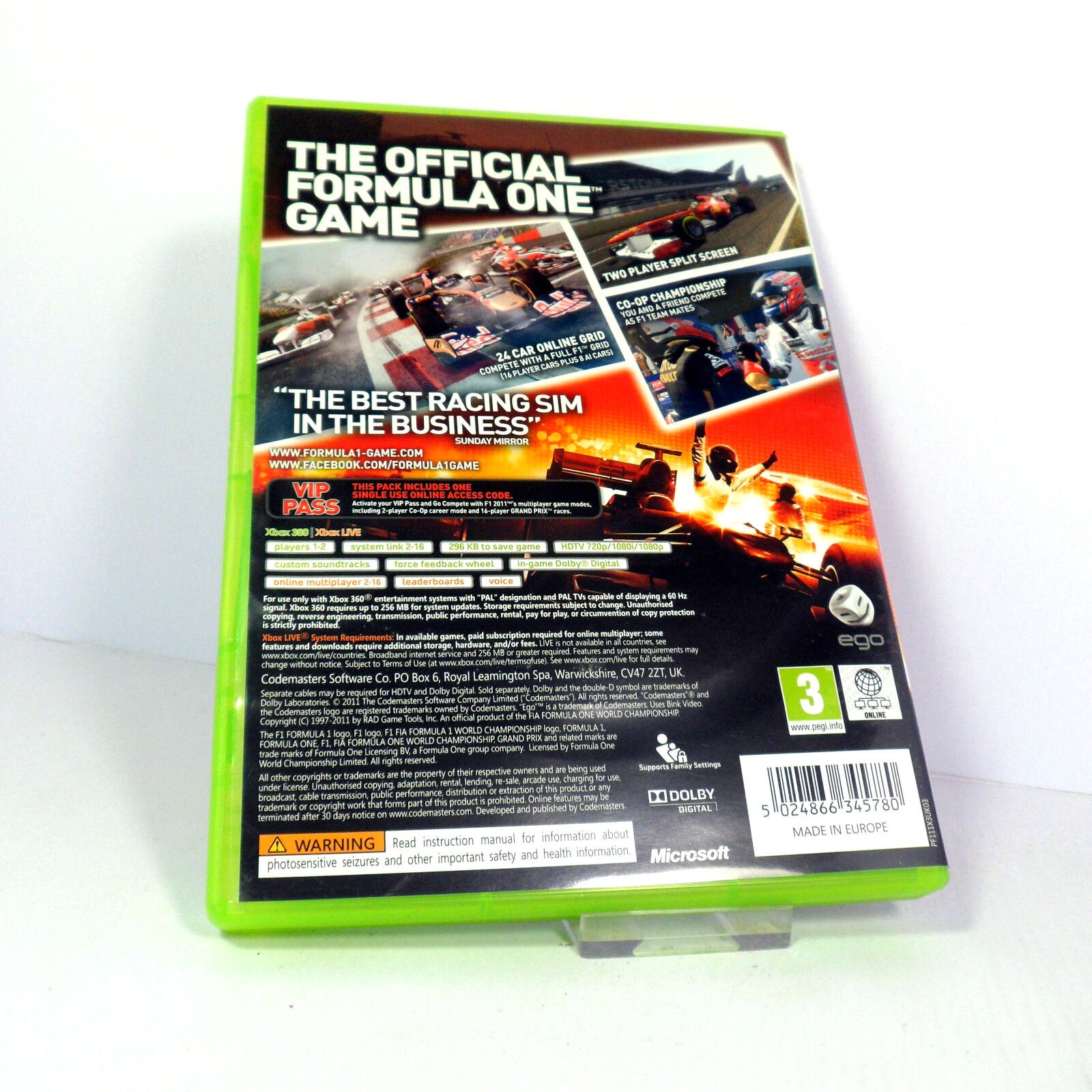 F1 2011 Formula 1 (Microsoft Xbox 360) - Image 3