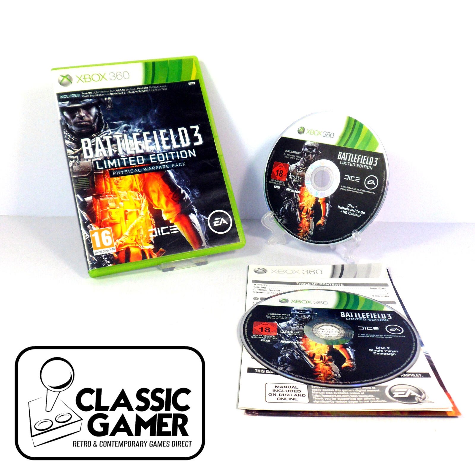 Battlefield 3 Limited Edition Physical Warfare Pack (Microsoft Xbox 360)