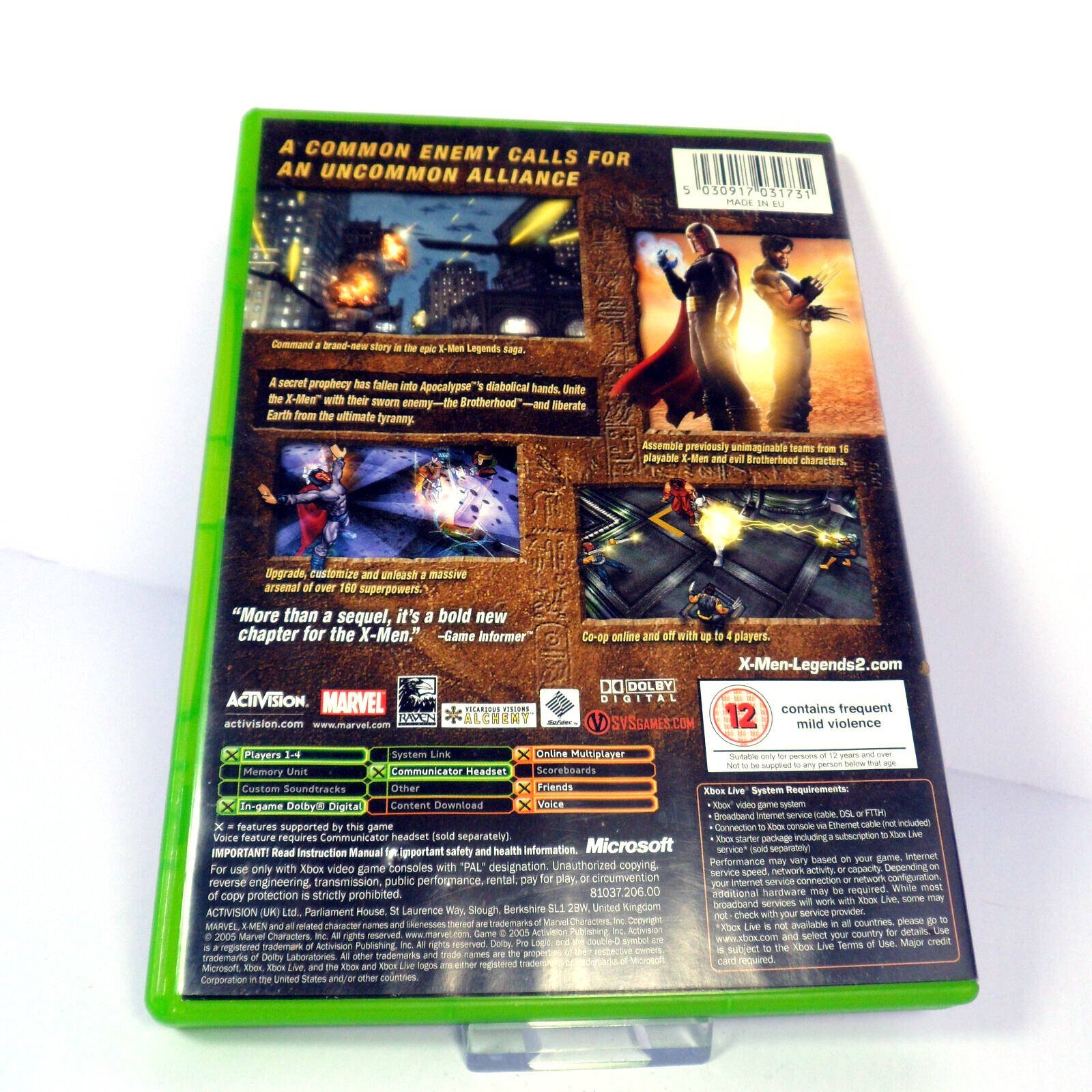 X-Men Legends II: Rise of Apocalypse (Microsoft Xbox) - Image 3