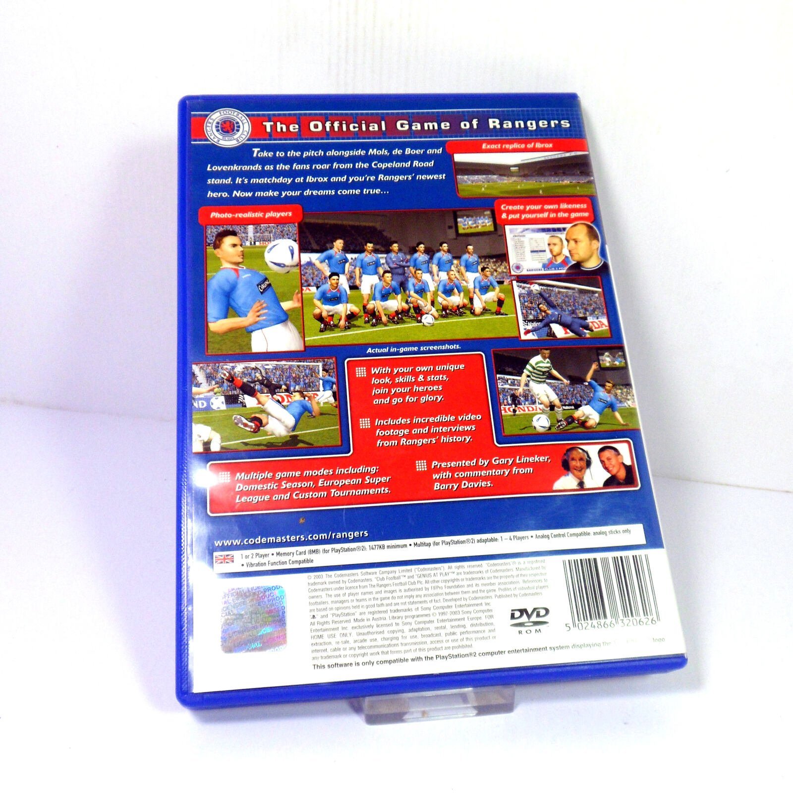 Rangers FC Club Football 2003/04 Season (Sony PlayStation 2) - Image 3